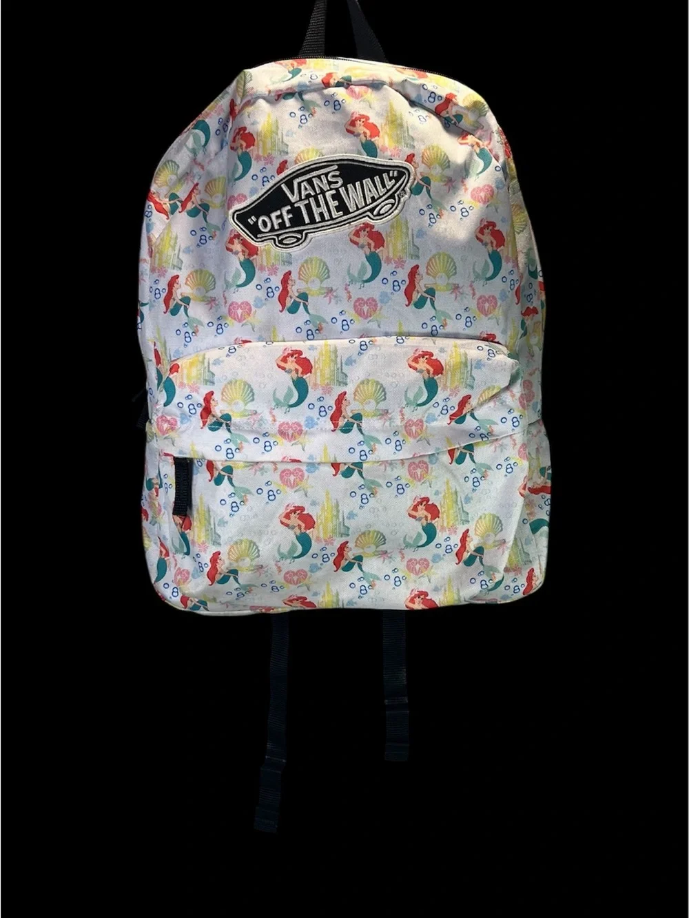 Vans x Disney Ariel The Little Mermaid Backpack Book Bag Pockets 2014